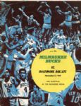 1968-69 Milwaukee Bucks Official Programs - Lot of 3