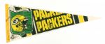 1990s Green Bay Packers Autographed Full Size Pennants - Lot of 3 (MEARS LOA)