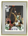 1988 Michael Jordan Chicago Bulls vs. Milwaukee Bucks 27 1/2" x 35" Rick Rush Display  64/175 