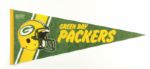 1960's-90's Green Bay Packers Full Size Pennants - Lot of 5