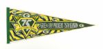 1960's-90's Green Bay Packers Full Size Pennants - Lot of 5