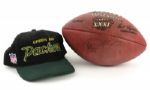 1993-96 Desmond Howard Green Bay Packers Signed Super Bowl XXXI ONFL (Tagliabue) Football & George Teague Signed Cap - MEARS Auction LOA 