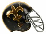 1969 John Shinners New Orleans Saints Game Worn Helmet (Scott Water/MEARS LOA) Only Surviving Example!