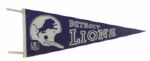 1960's-80's NFL MLB Collegiate Full Size Pennants - Lot of 5