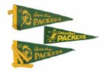 1960s-80s Green Bay Packers New Orleans Saints Mini Pennants - Lot of 4