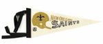 1960's-80's Green Bay Packers New Orleans Saints Mini Pennants - Lot of 4