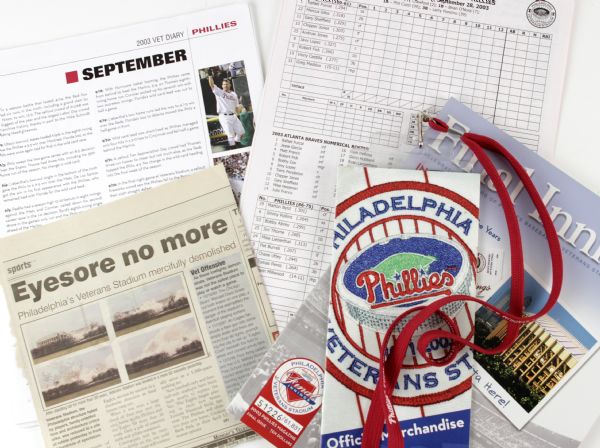 2003 Philadelphia Phillies Last Game at Veterans Stadium Press Kit