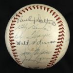 1954-55  Milwaukee Braves Team Signed ONL (Giles) Baseball w/ 23 Sigs. Signed Henry Aaron Rare Variation  - PSA/DNA Full Letter 