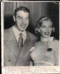 1954 Joe DiMaggio & Marilyn Monroe "Boston Herald Archives" Original 7" x 9" Photo (BH Archives Hologram/MEARS LOA)