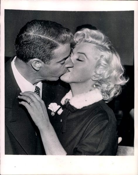 1954 Joe DiMaggio & Marilyn Monroe "Boston Herald Archives" Original 7" x 9" Photo (BH Archives Hologram/MEARS LOA)