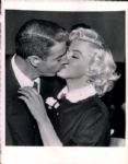 1954 Joe DiMaggio & Marilyn Monroe "Boston Herald Archives" Original 7" x 9" Photo (BH Archives Hologram/MEARS LOA)