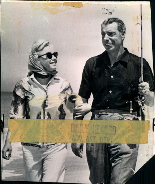 1954-61 Joe DiMaggio Marilyn Monroe "Boston Herald Archives" Original 6"x 8" Photos (BH Archives Hologram/MEARS LOA) - Lot of 3