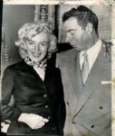 1954-61 Joe DiMaggio Marilyn Monroe Boston Herald Archives Original 6x 8 Photos (BH Archives Hologram/MEARS LOA) - Lot of 3