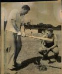 1948-69 Ted Williams Boston Red Sox Washington Senators Seattle Times Archives Original Photos (ST Archives Hologram/MEARS LOA) - Lot of 19