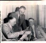 1923-55 Commissioners League Presidents Team Owners Seattle Times Archives Original Photos (ST Archives Hologram/MEARS LOA) - Lot of 9