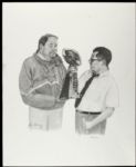 1990s Mike Holmgren & Vince Lombardi 18" x 23" Artwork 140/200