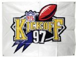 1997 NFL Kickoff Sign Displayed at Lambeau Field 54" x 40"