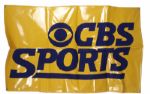 1980s-90s CBS SPORTS 48" x 29" Lambeau Field Stadium Banner 