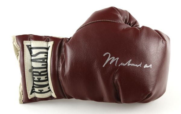 1990s Muhammad Ali Signed Full Size Everlast Boxing Glove - JSA 