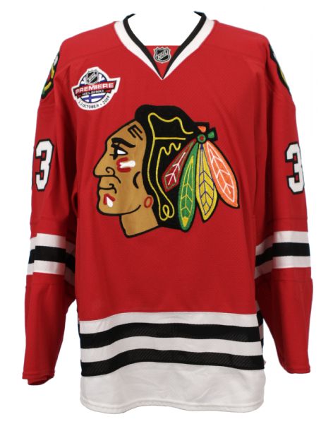 blackhawks game worn jersey