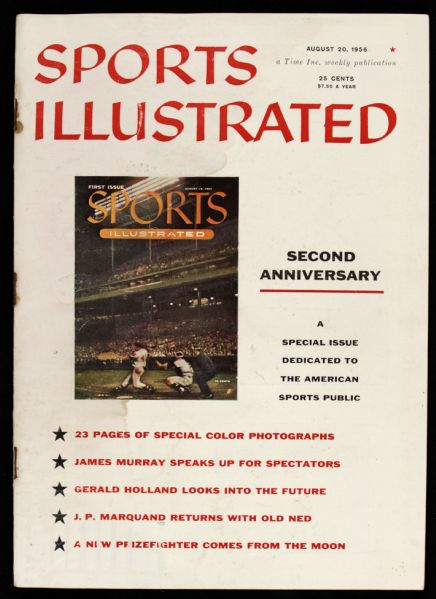 1956 Sports Illustrated Second Anniversary Magazine - No Mailing Label