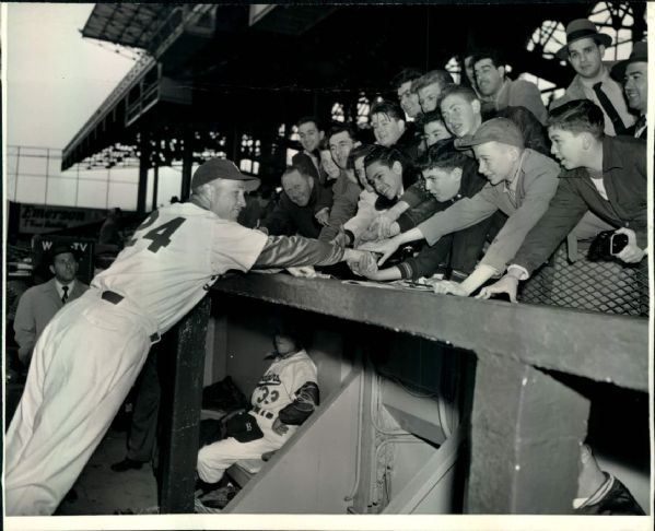 1954 Walter Alston Brooklyn Dodgers "Boston Herald Collection Archives" Original 6.5" x 8.5" Photo (BH Hologram/MEARS LOA)