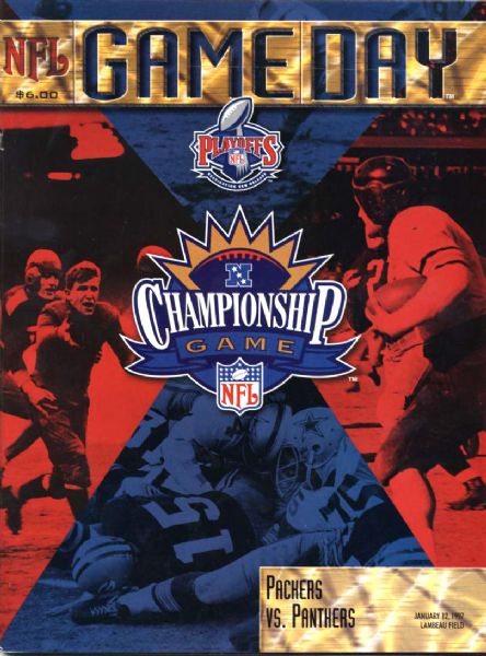 1997 Green Bay Packers Carolina Panthers NFC Championship Program