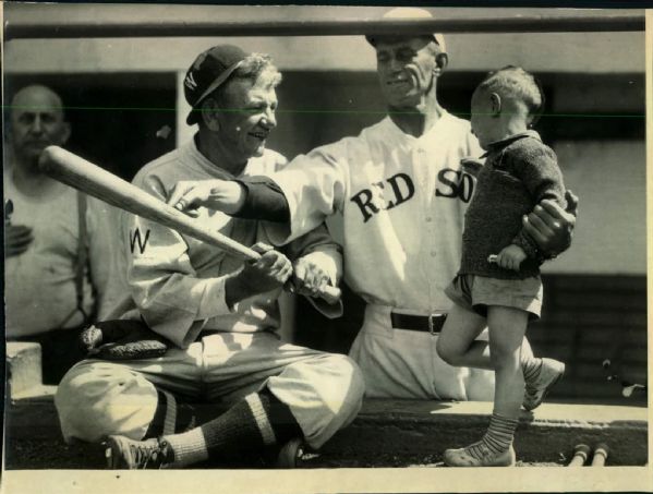 1932 Nick Altrock Shano Collins & Son Boston Red Sox "Boston Herald Archives" Original 6" x 8" Photo (BH Archives Hologram/MEARS LOA)