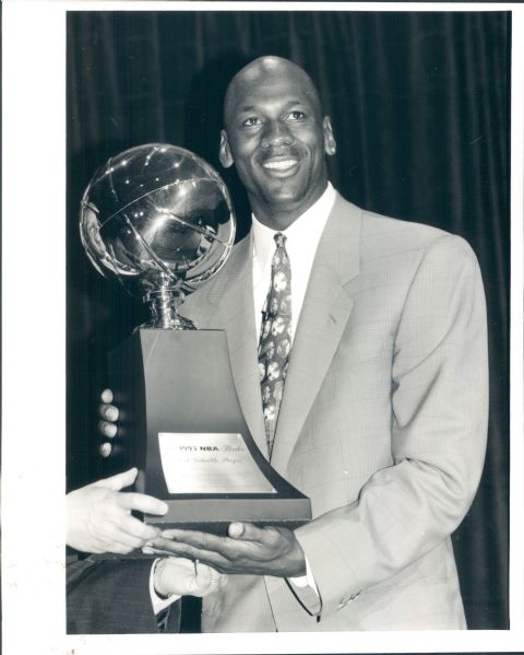 1993 Michael Jordan Chicago Bull NBA Finals MVP "Chicago Sun Times Collection Archives" Original 8" x 10" Photo (CST Hologram/MEARS LOA)