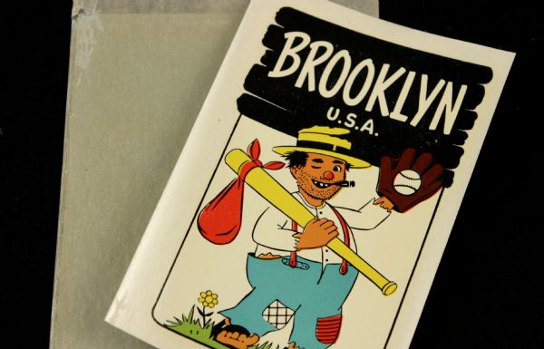 1950s Brooklyn Dodgers Bum Decal w/Original Packaging 