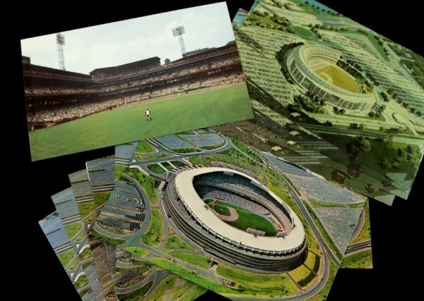 1960s Stadium Postcard - Lot of 13 Shea Stadium Forbes Field RFK Stadium D.C. Stadium
