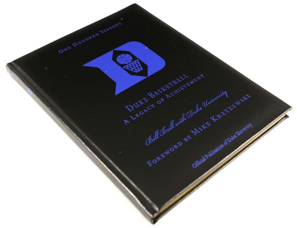 2004 Duke Basketball A Legacy of Achievement Signed Leather Bound Book - Signed by Johnny Dawkins