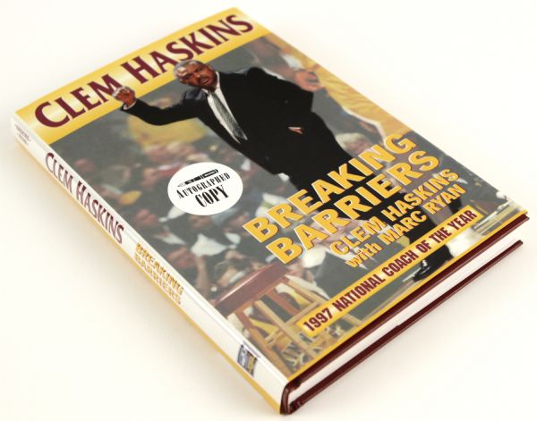1997 Clem Haskins University of Minnesota Breaking Barries Signed Hardcover Book 