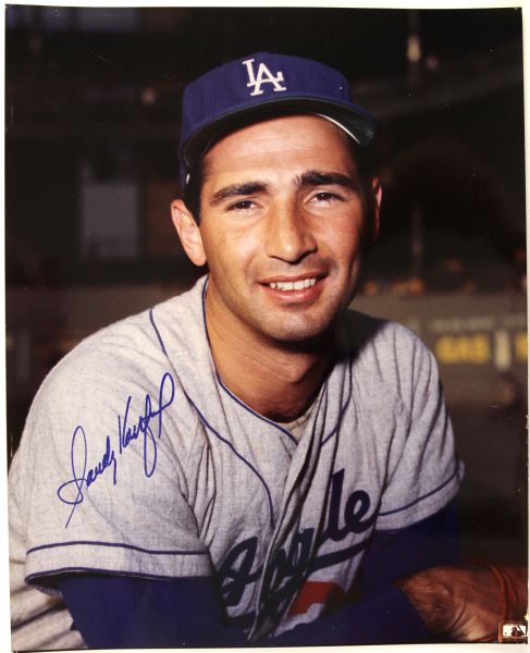 1980s Sandy Koufax Los Angeles Dodgers Signed 8" x 10" Photo - JSA 
