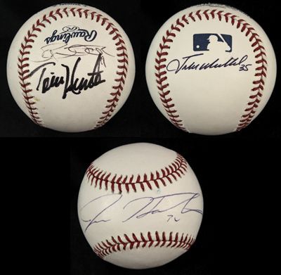 1990s-2000s Baseballs Best Single Signed Baseball - Lot of 3 w/Josh Hamilton Jake Westbrook & Torii Hunter - JSA