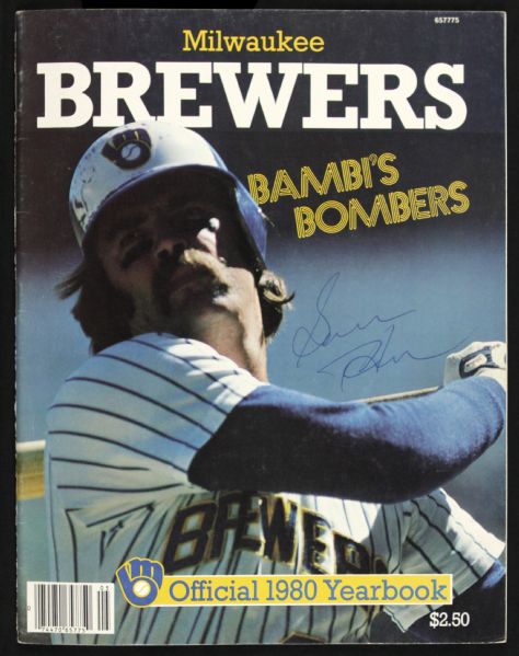 1980 Milwaukee Brewers Signed Team Yearbook w/13 Sigs. Incl. Paul Molitor Cooper Thomas Bamburger - JSA 