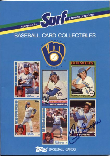 1983-88 Cecil Cooper & Jim Gantner Milwaukee Brewers Signed Memorabilia - JSA 