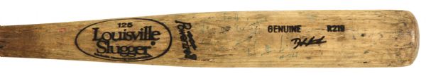1990 Darryl Hamilton Milwaukee Brewers Autographed Louisville Slugger Professional Model Game Used Bat (MEARS LOA) Ex-County Stadium
