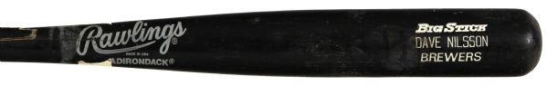 1994 Dave Nilsson Milwaukee Brewers Rawlings Professional Model Game Used Bat (MEARS LOA)
