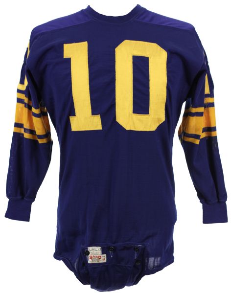 1959-60 Buddy Humphrey Los Angeles Rams Game Worn Durene Jersey - MEARS LOA 