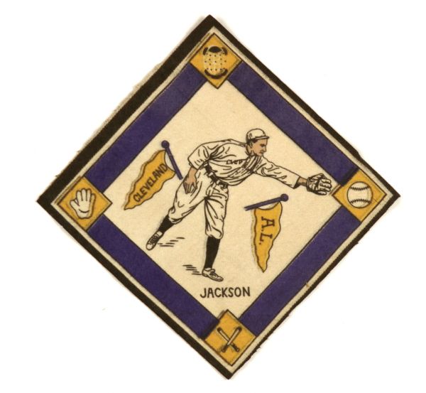 1914 Shoeless Joe Jackson Cleveland Indians B18 Blanket - Rare Yellow Pennant Variation