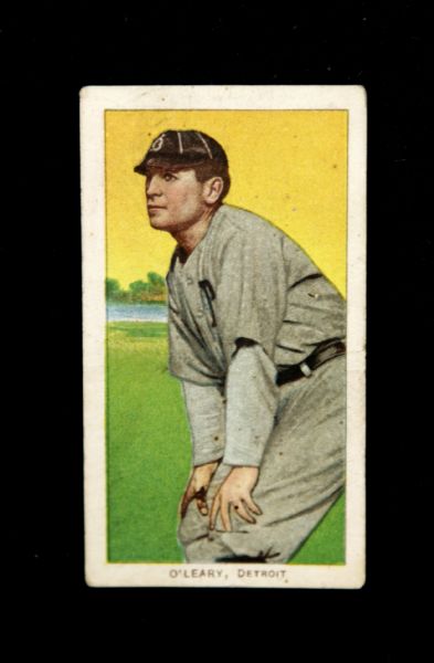 1909-11 Charley OLeary Detroit Tigers T206 White Border Card 