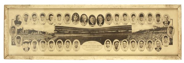 1929 Chicago Cubs 37 1/2" x 11 1/2" Panoramic Photo w/Hack Wilson Rogers Hornsby Ki Ki Cuyler Wrigley Jr. 
