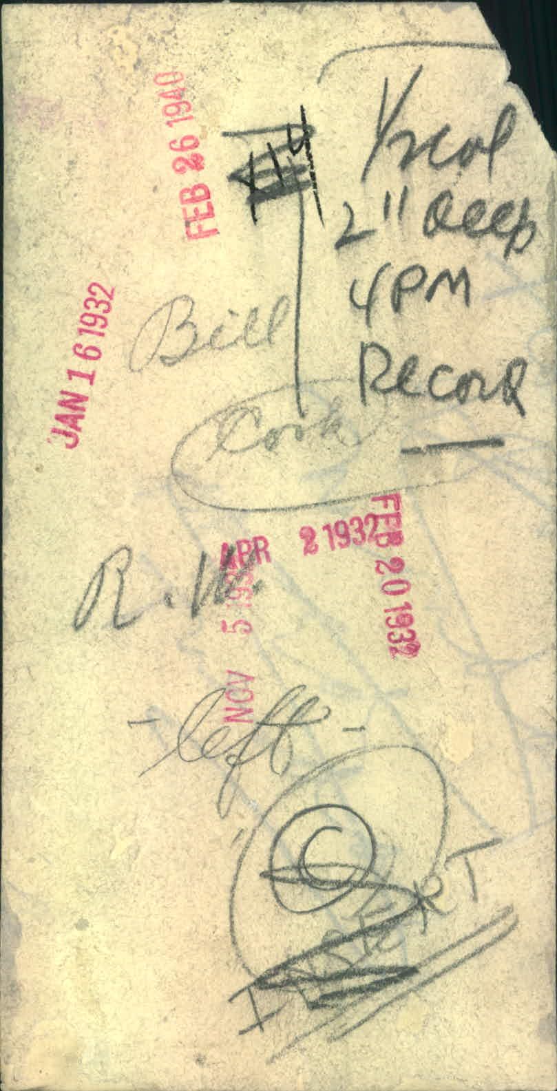 Lot Detail - 1932 Bill Cook New York Rangers Original 4