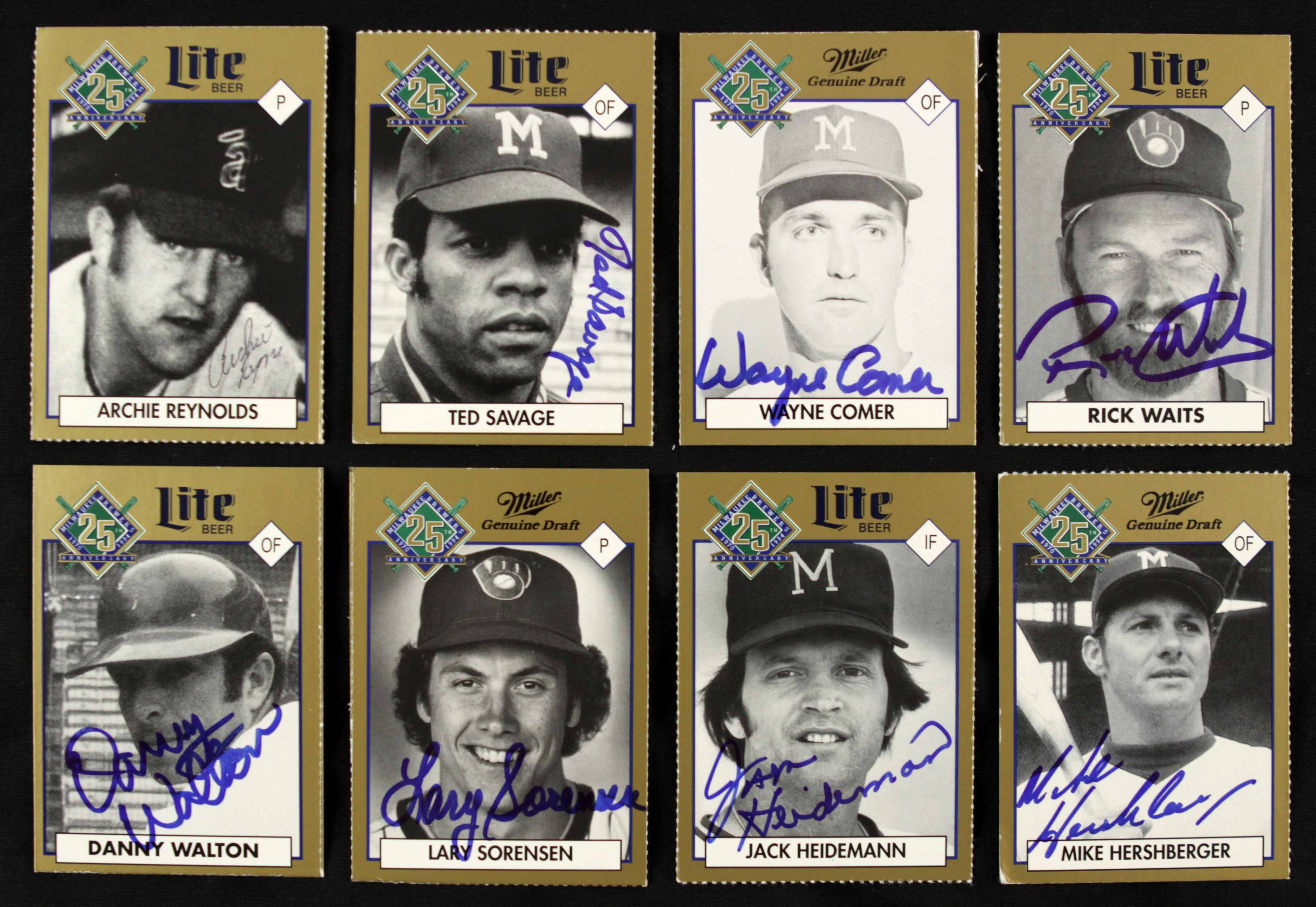 Lot Detail - 1994 Milwaukee Brewers 25th Anniversary Signed Baseball Card  (Lot of 25) - MEARS LOA