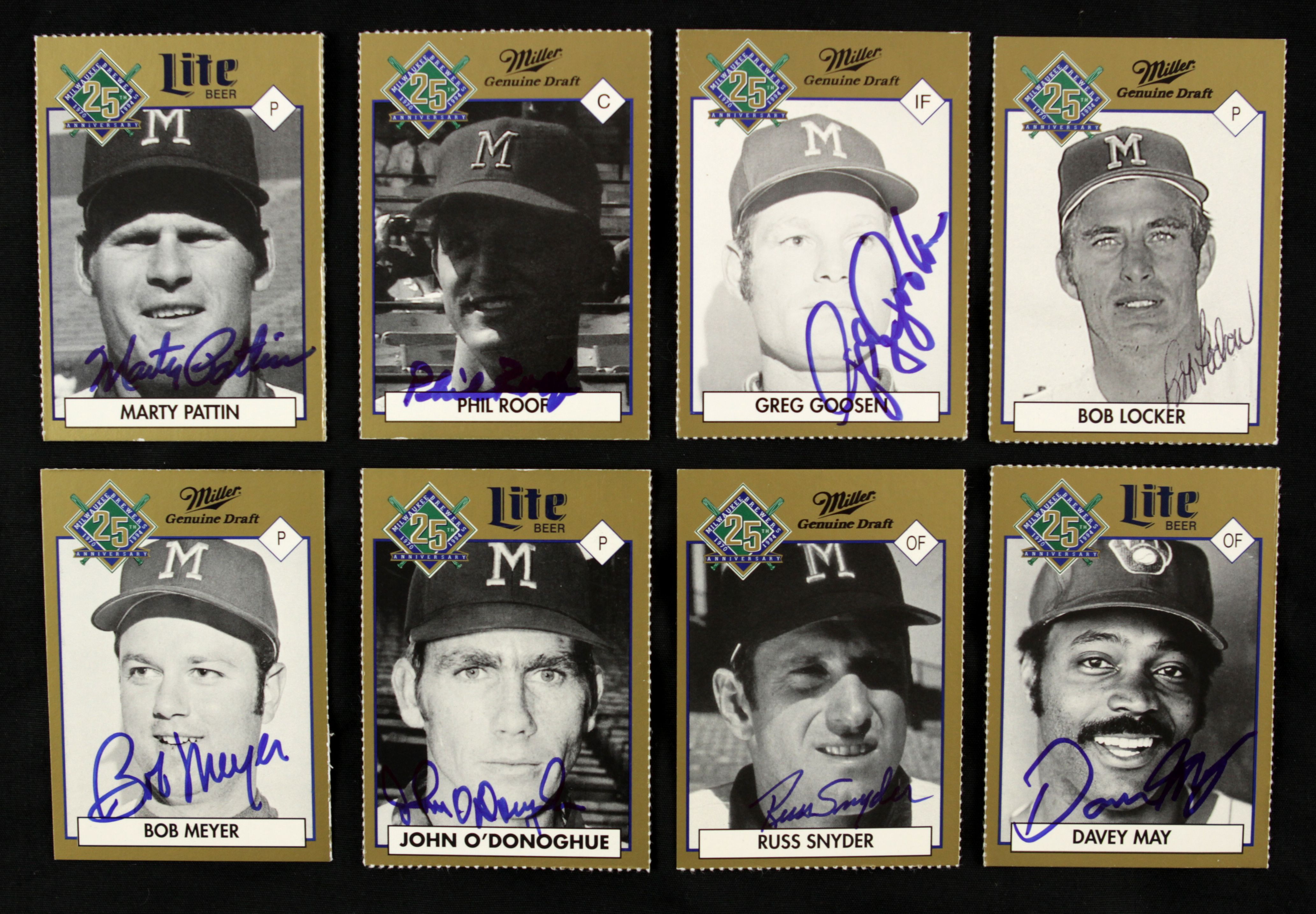 Lot Detail - 1994 Milwaukee Brewers 25th Anniversary Signed Baseball Card  (Lot of 25) - MEARS LOA