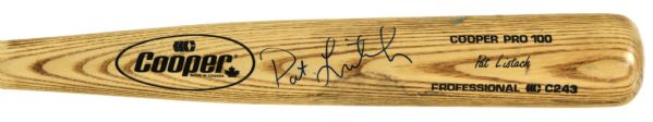 1993 Pat Listach Milwaukee Brewers Autographed Cooper Professional Model Game Used Bat (MEARS A10)