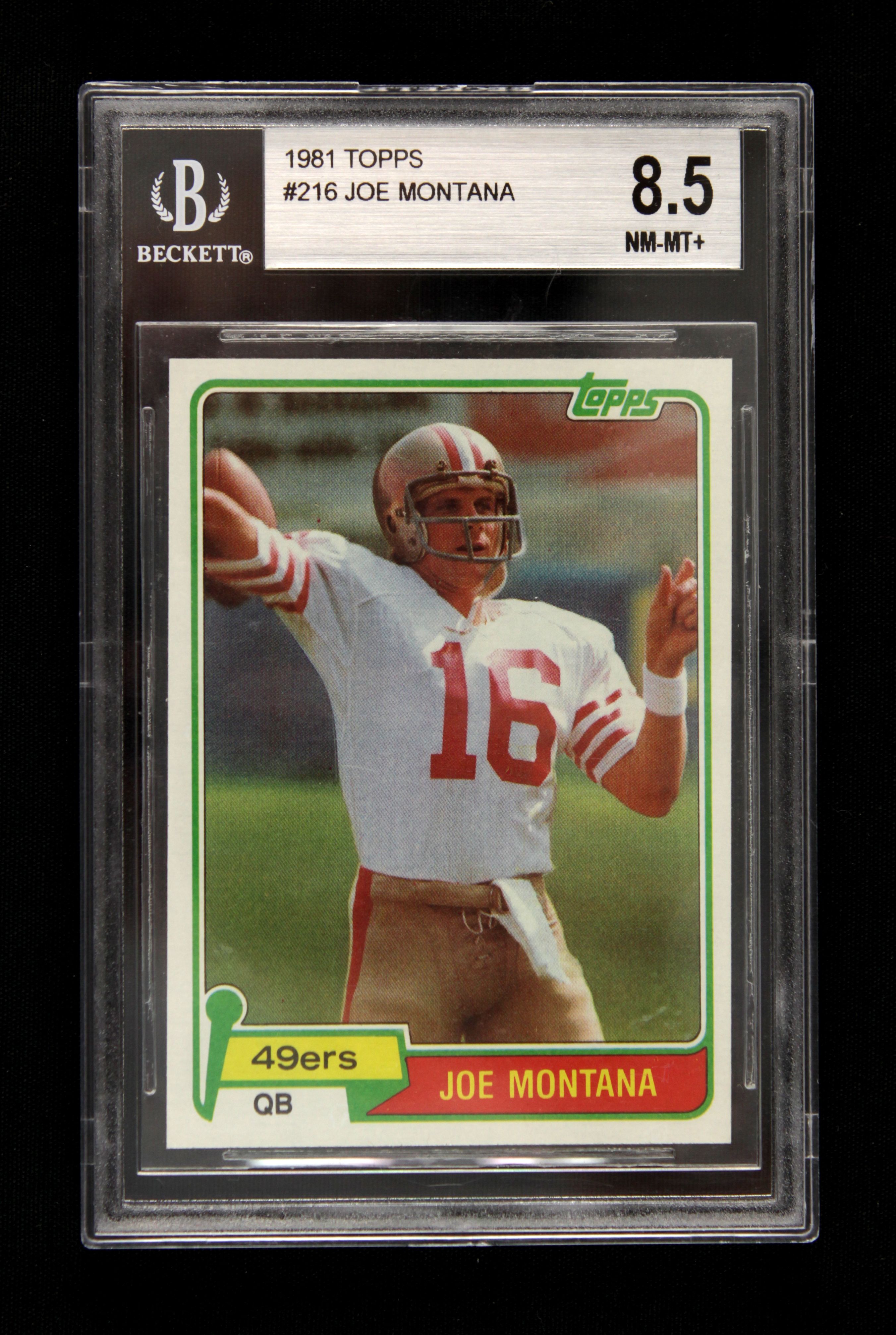 1982 Topps #488 Joe Montana San Francisco 49ers HOF PSA 7