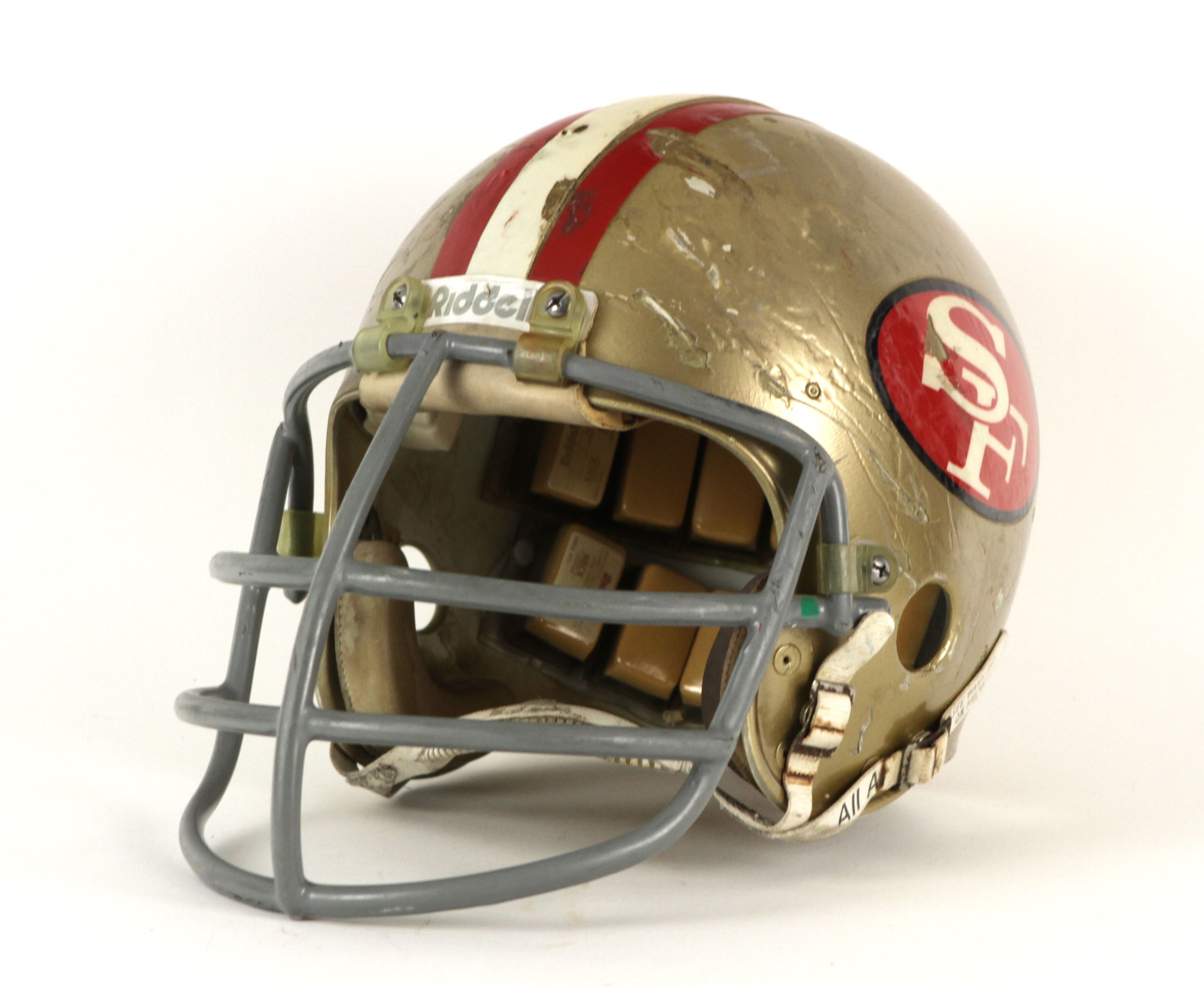 49ers game used helmet