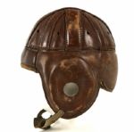 1930s Ernie Steele Philadelphia Eagles Game Worn Leather Helmet (MEARS LOA) 